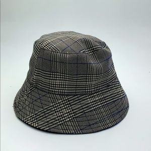 Plaid bucket hat (reversible)